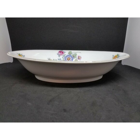 Bohemia Ceramic Works Floral Oval Vegetable Serving Dish Czechoslovakian 1945 - Picture 2 of 8